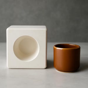 Shot Glass Plaster Mold | Durable Ceramic and Porcelain Casting Mold | Handmade Pottery and Ceramic Supplies