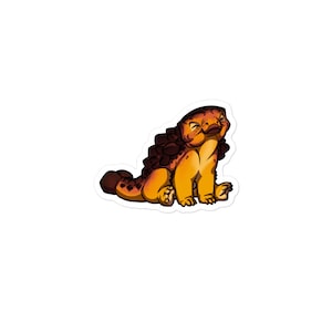 Cute Dinosaur Vinyl Sticker - Fun, Bubble-Free Decal for Dino Fans Ankylosaurus