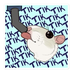 Silly Rat Bubble-free stickers