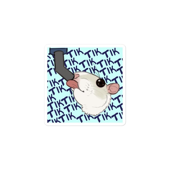 Loud Drinking Rat Sticker - Bubble-Free Vinyl Waterproof Decal for Water Bottles, Laptops & Journals