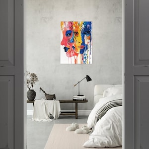 Farbenfrohes Artwork -- Emotionale Wanddekoration aus einer anderen Welt (60 x 80 cm) Bild 5