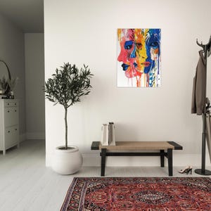 Farbenfrohes Artwork -- Emotionale Wanddekoration aus einer anderen Welt (60 x 80 cm) Bild 6