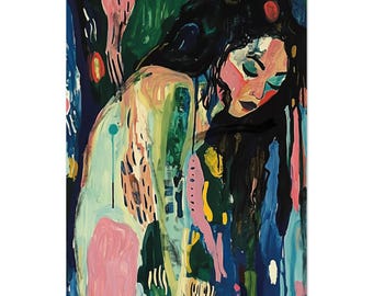 Bold Expressionist Portrait Print (24 x 36 in / 60 x 90 cm)