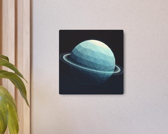 Metal Planets Art Sign: Modern Space Home Decor