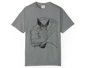 Wolverine Graphic T-Shirt: Retro Comic Book Unisex Tee