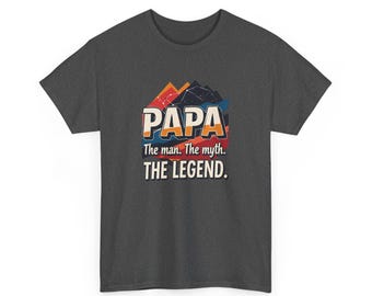 Papa The Myth Legend Graphic Tee, Father's Day Gift