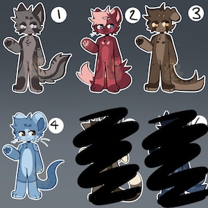 Furry Adoptable Character Design (Digital)
