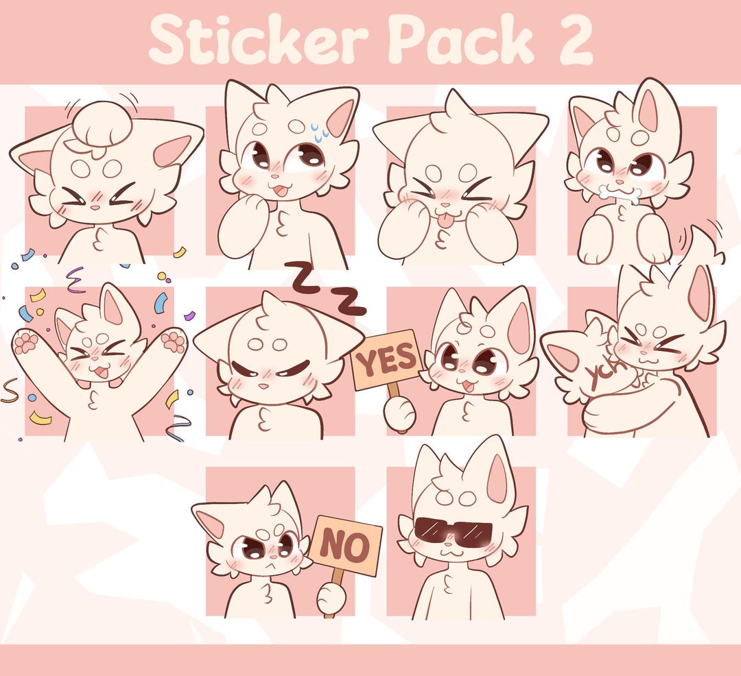 Furry Sticker Base Pack 2 - Instant Download - Etsy