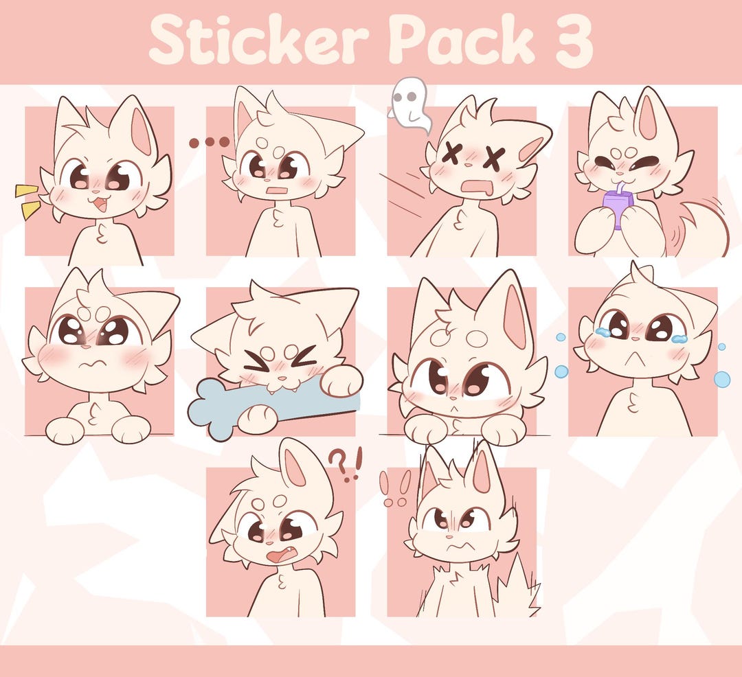 Furry Sticker Base Pack 3 - Instant Download - Etsy