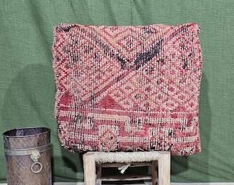 Antique Pouf, Soft Wool Floor Cushion Pouf, Multicolor Pouf, Authentic Pouf, Boho Floor Cushion Pouf, Handwoven Floor Cushion Wool Pouf.