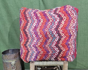 Moroccan Shaggy Pouf, Dotted Floor Vintage Moroccan Ottoman Pouf, Moroccan Wool Pouf, Floor Cushion, Vintage Pouf, Boho Home Decor Pouf.