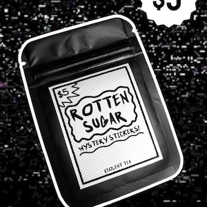Bolsa sorpresa de pegatinas misteriosas de Rotten Sugar