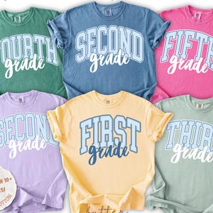Grade Level Teacher Team Comfort Colors® T-Shirts, Back to School Team Tee, First Second Third Fourth Fifth Grade Tee, Gift For New Teacher