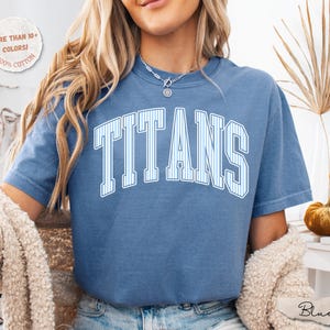 Comfort Colors® Custom Mascot Shirt, School Spirit Tee, Custom Game Day Shirt, Back To School Gift, School Logo Tee Gift, Team Mascot Shirt image 8