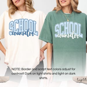 Camiseta Comfort Colors® para consejeros escolares, camiseta para consejeros, regalo para consejeros escolares, camiseta para personal escolar sobre salud mental, regalo de camiseta para la vuelta al cole imagen 10