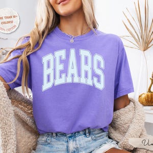 Comfort Colors® Custom Mascot Shirt, School Spirit Tee, Custom Game Day Shirt, Back To School Gift, School Logo Tee Gift, Team Mascot Shirt image 6