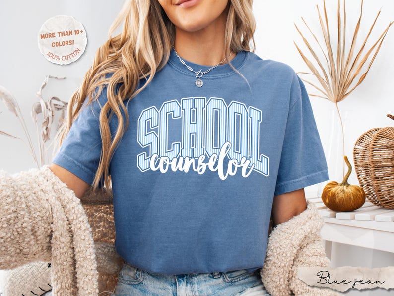 Camiseta Comfort Colors® para consejeros escolares, camiseta para consejeros, regalo para consejeros escolares, camiseta para personal escolar sobre salud mental, regalo de camiseta para la vuelta al cole imagen 8