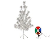 4 Ft Aluminum Tree With Color Wheel 4 Ft Aluminum Tree With Color Wheel