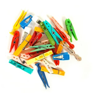 28 Vintage Clothespins