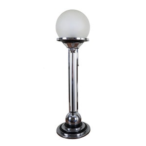 Vintage Art Deco Chrome Table Lamp
