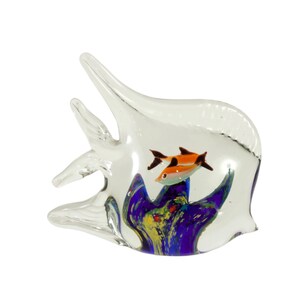 Murano Glass Fish  - Vintage  - Italian - Multi Colored - Mid Century - Modern - FREE Domestic Shipping