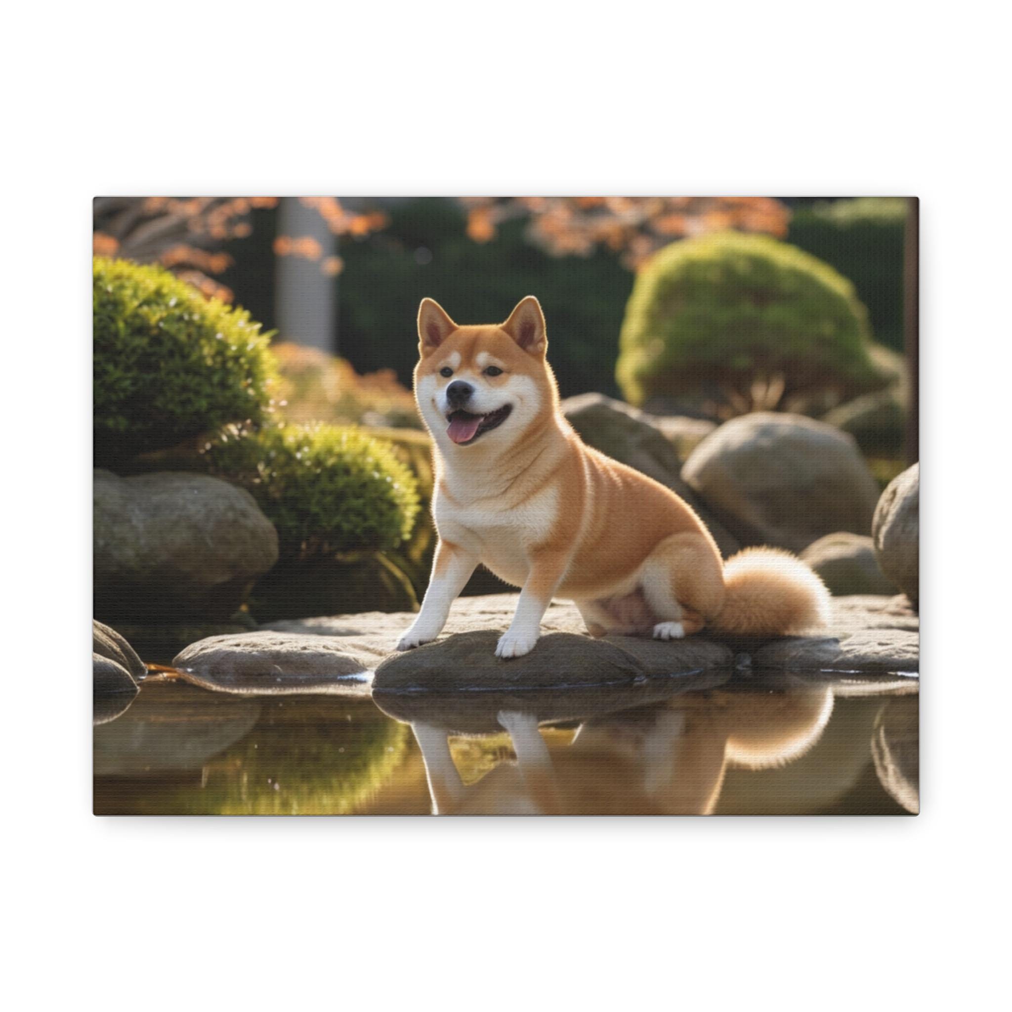 Obraz ścienny na płótnie Shiba Inu, prezent dla miłośnika psów