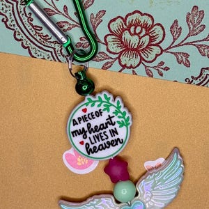 A Piece of My Heart Beaded Keychain