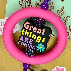 Great Things Beaded Badge Reel