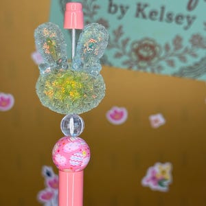 Bunny Focal - Penna con perline