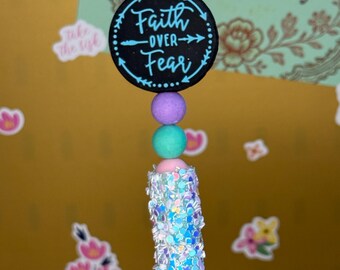 Faith Over Fear Beaded Pen