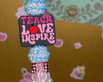 Teach, Love, Inspire Beaded Pen