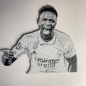 Arte de parede 3D de Vini Jr.