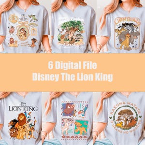 6 Paquete PNG del Rey León, Disney Animal Kingdom Safari PNG, Camisa Hakuna Matata, Simba Nala Timon Pumbaa PNG