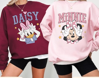Classic Minnie Mouse And Daisy Duck PNG, Disney Bestie Vacation PNG, Disneyland Girls Matching Trip, WDW Bestie Tee