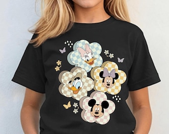 Retro Spring Mouse Friends PNG, Vintage Disney png, Mickey Mouse png, Mickey Minnie Donald Daisy png, Disneyland