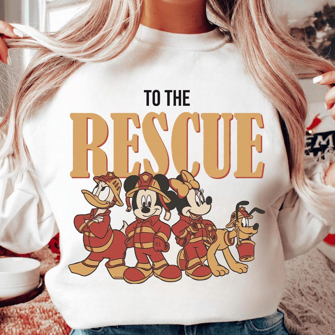 Mickey and Friends Firefighters to the Rescue PNG, Vintage Disney for ...
