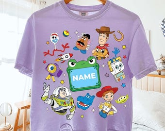 Custom name Toy Story 5 Movie PNG, Lilypad Buzz Lightyear Woody Jessie Toy Story Land You've Got a Friend In Me