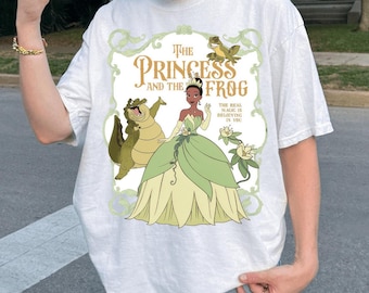 Retro Disney Tiana Princess PNG, Princess Tiana Flower Tea Cake Honey png, The Princess and the Frog , Disneyland Family Matching