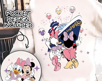 Disney Cruise PNG with Daisy or Minnie, Personalized Family Cruise , Front and Back  Disney Vacation PNG, Matching Cruise