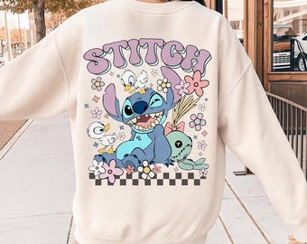 Retro Stitch Aloha PNG, Lilo and Stitch PNG, Ohana Tropical Surf Disney Gift, Vintage Disneyland Vacation Family Trip