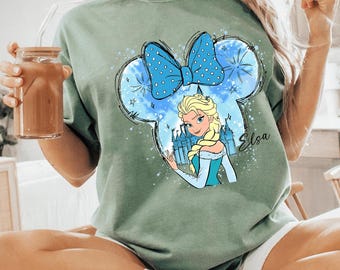 Cute disney princess png, Queen Frozen Elsa PNG, Olaf snowman illustration, Movie Cartoon Illustration (Digital Download)