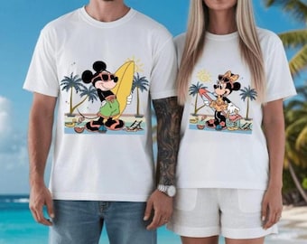 Summer Trip Beach Disney Mickey Friends PNG – Cute Disney Vacation Tee for boyfriend and girlfriends
