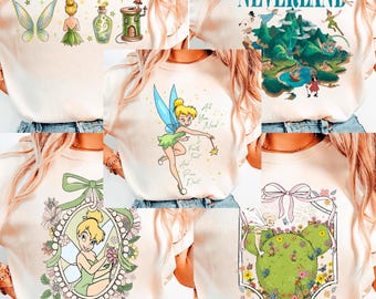 5 Bundle PNG fée clochette, Neverland Fairy PNG, Faith Trust Pixie Dust, Fairy Girl PNG Bundle, fée fantastique