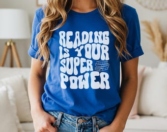 Boekenliefhebber cadeau shirt lezen leraar terug naar school lezen T-shirt voor lezen en lezen Inspiratie om te lezen Zacht katoenen T-shirt lezen om te lezen