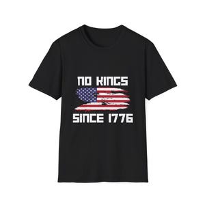 No Kings 3 Since 1776 Shirt We the People Remove the Regime Anti Trump Anti ICE Casual Unisex Top Pro Democracy Shirt