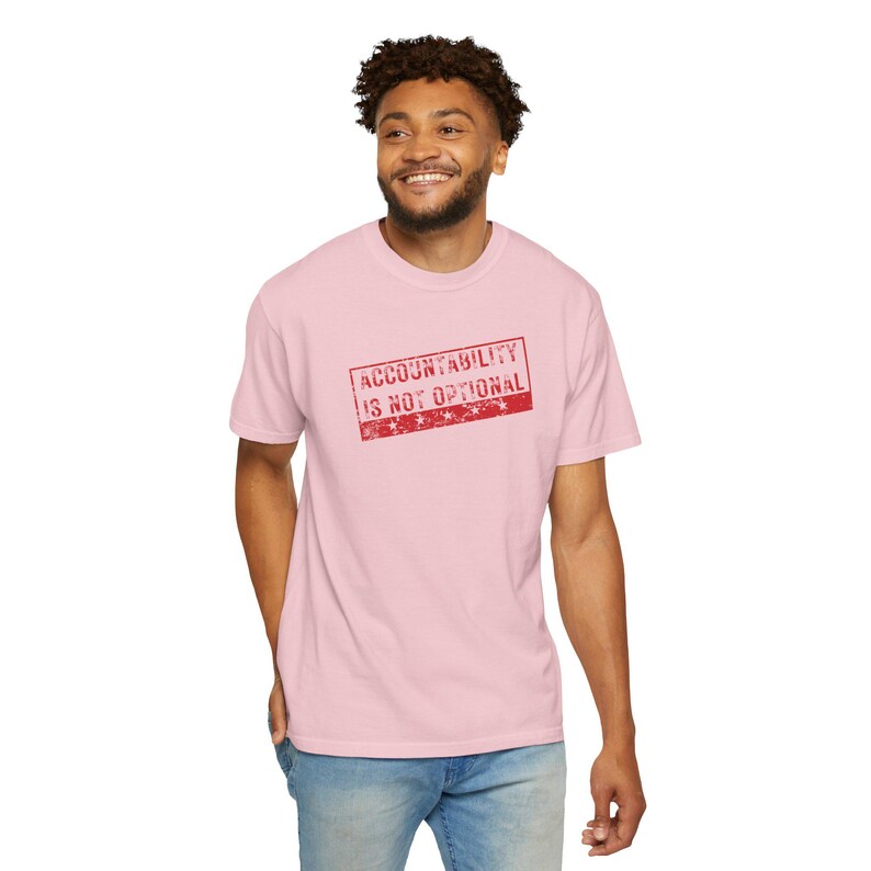 Accountability Is Not Optional T-Shirt Protest Stamp Tee Anti-Corruption Activism Shirt Resistance Anti Trump Release the Files Shirt image 12