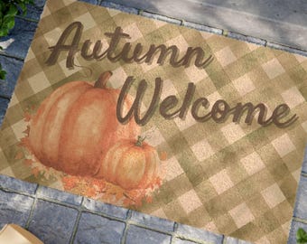 Cozy Autumn Doormat: Eco-Friendly Entryway Decor Thanksgiving Gift for a Festive Front Porch