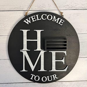 Interchangeable Home Round Sign