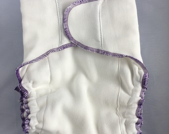 Flower Child Prefold to Fitted Diaper Conversion