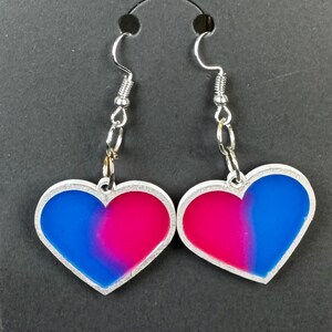 Resin Heart earrings